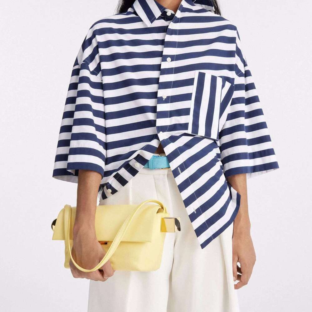 Shoulder Bag Flap, Solid Color Fashion Top Handle Bag With Metal, Women's Design Handbag For Everyday Style