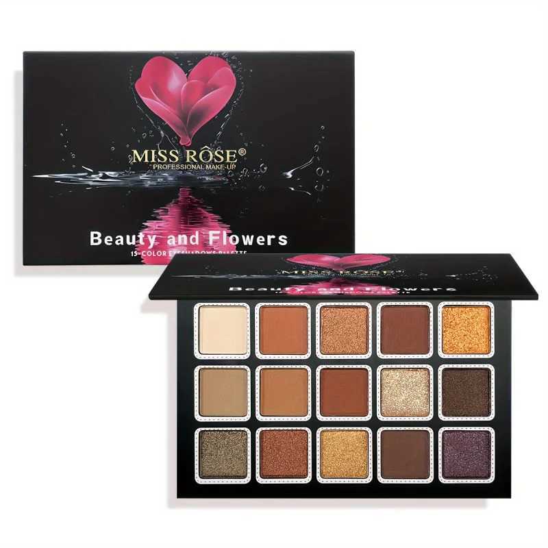 15 Colors Glitter Eyeshadow Palette Matte Waterproof Long Lasting Pressed Powder Cosmetics Kit Fashion Women Eye Makeup paletteXJ251027