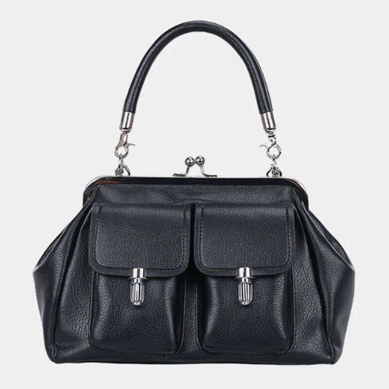 Fashion Commuting Tote Women's Handbag Retro Leather Large Capacity Shoulder 2025 New Crossbody Bag