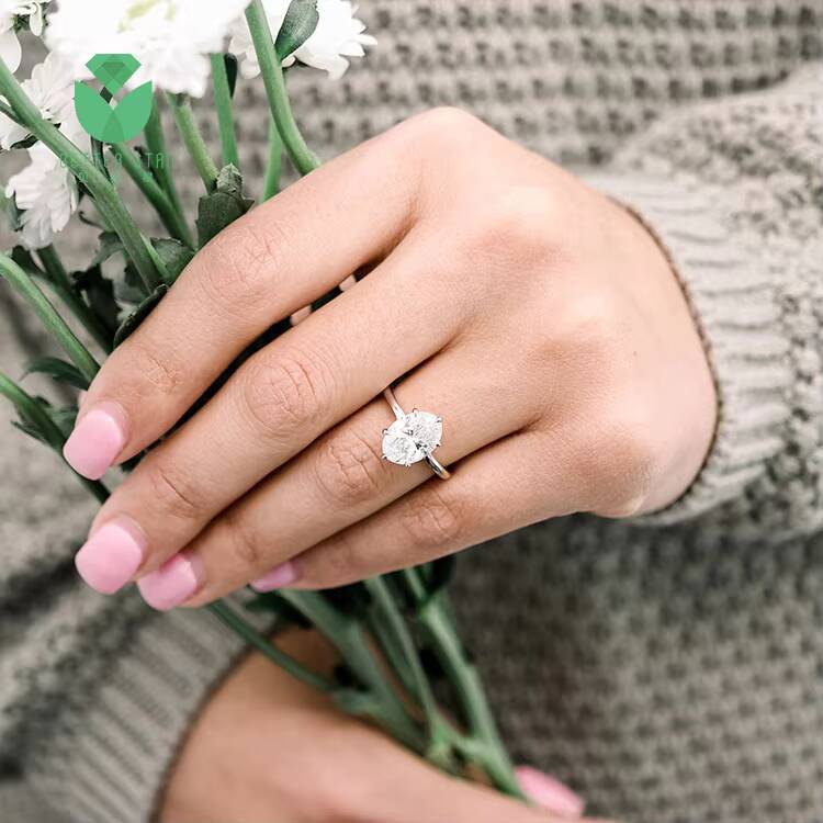 Fine Jewelry Diamond Eternity Ring Lab Created Diamond Rings Real Diamond Rings for Women