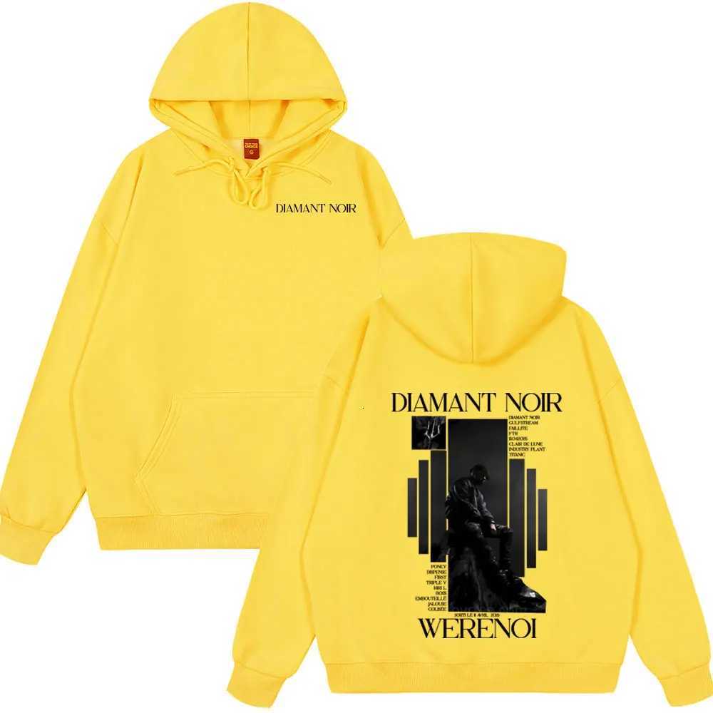 Casual hoodie by rapper WeRenoi Diamant black album mens hiphop hoodie retro streetwear W251027