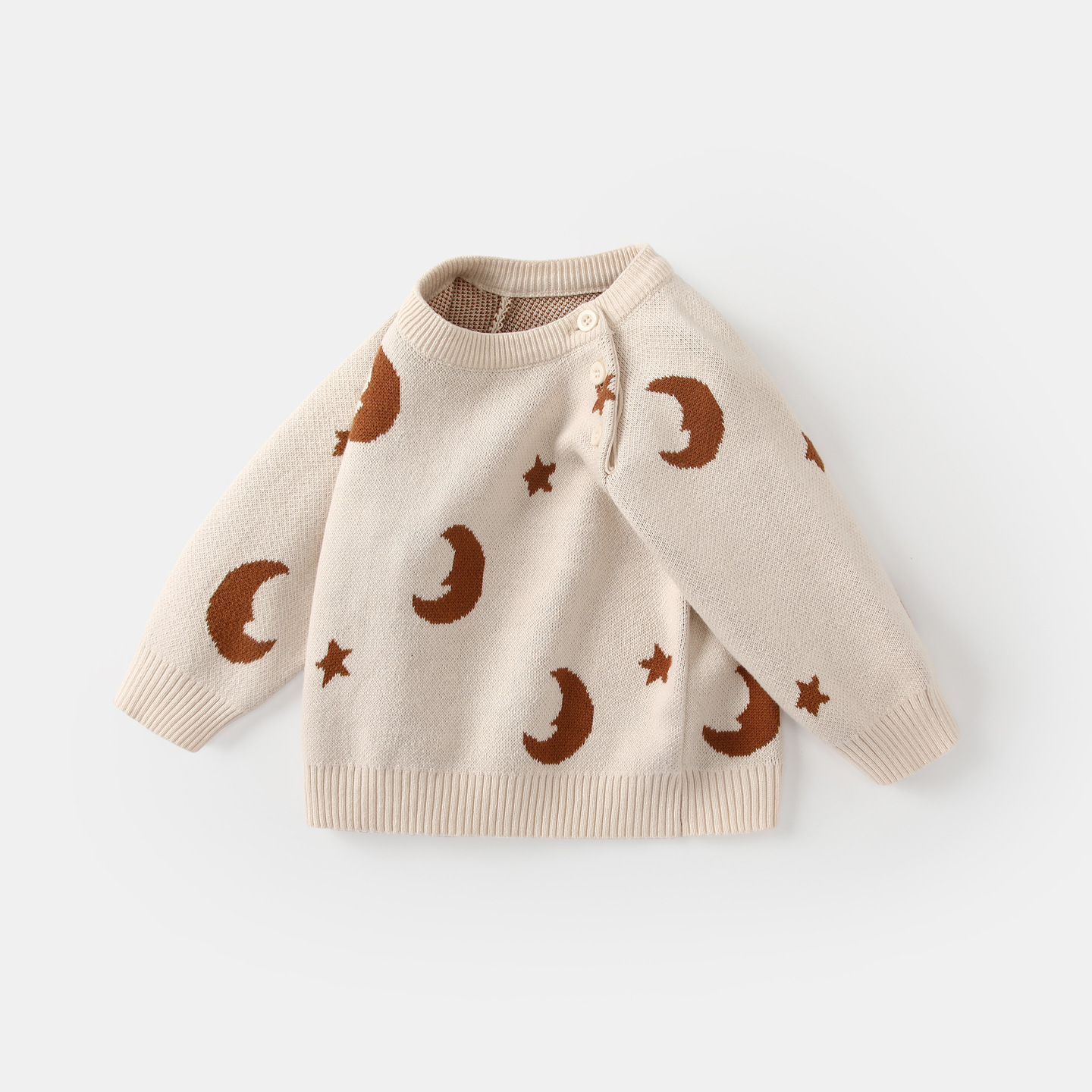 Winter New Designer Boys' Sweater Fashion Knitted Top Thick Hoodie