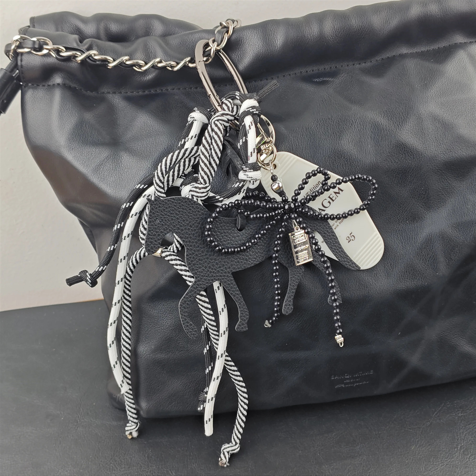 Trendy Charm Bag Pendants Horse Matching With Hanging Ropes Fashionable Extremely Complicated Bag Pendant Key Accessories Gift 251023