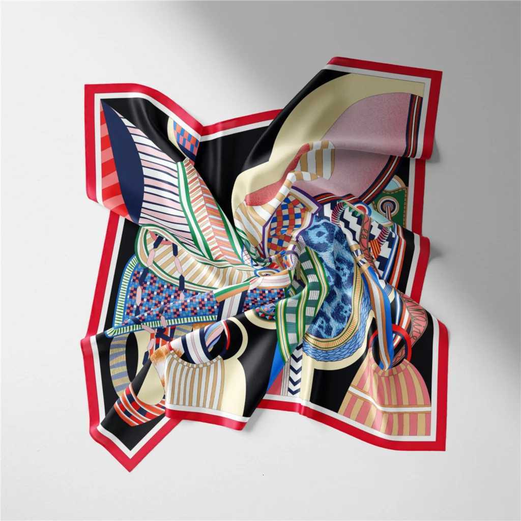 53cm Design Gorgeous Sadd Brand Square Scarf Wan New Silk Scarf Wen Bandana Luxury band Hijab Foard NeckerchiW251027