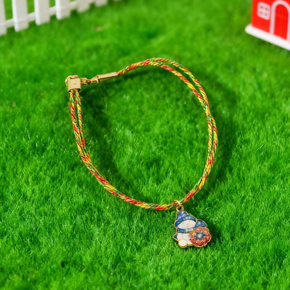 Hand-woven Lucky Gift Stainless Steel Santa Claus Bracelet