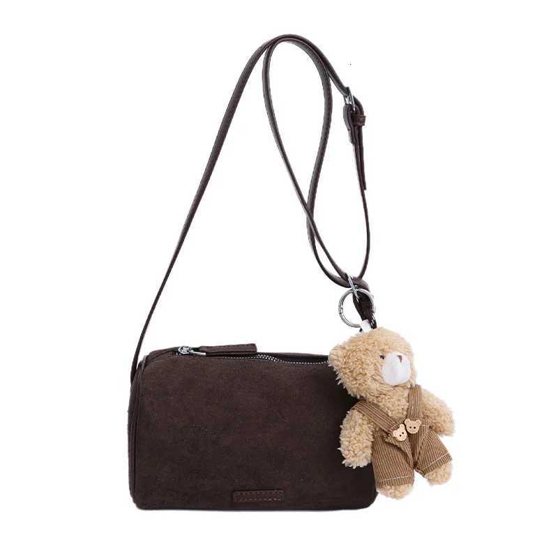 Mobile Phone Bag Fashionable Crossbody Bags for Women Shoulder Bags Casual Retro Suede Bucket Bag Designer Bags Y251027