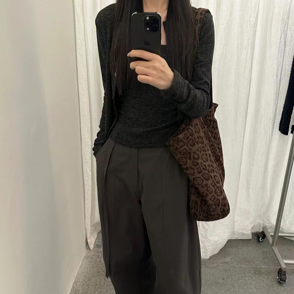 Designer's new suede leopard print handbag fashionable autumn and winter thick large capacity women's bag