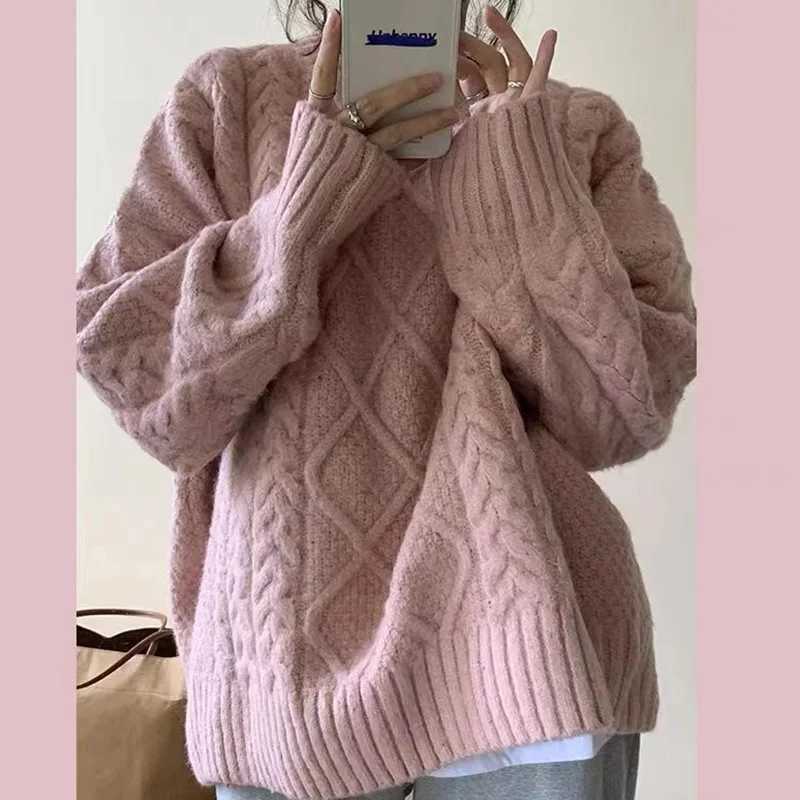 Fashion ONeck Knitted Solid Color Allmatch Sweaters Female Clothing 2023 Autumn New Casual Pullovers Long Sleeve Commute TopsT251027