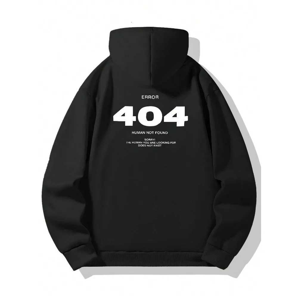 Autumn and Winter New Mens Hoodie Loose Long Sleeve Printed Comfortable Casual Sweatshirt with Kangaroo Pocket and Drawstring W251027