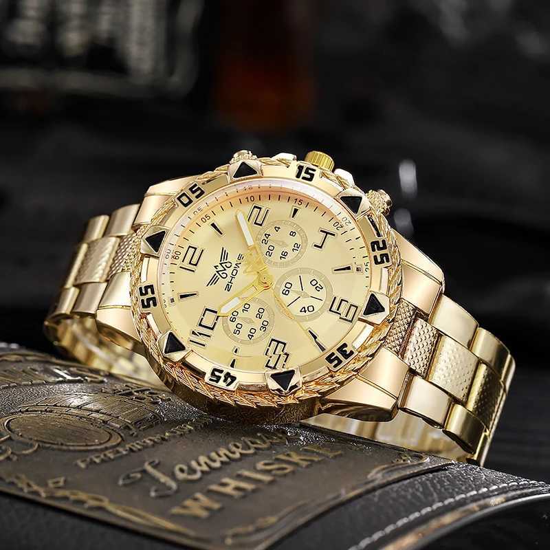 Mens Reloj Luxury Brand Watches For Mens Fashion High Quality Luxury Simple WristWatch Business Full Steel Sports Male ClockT251027