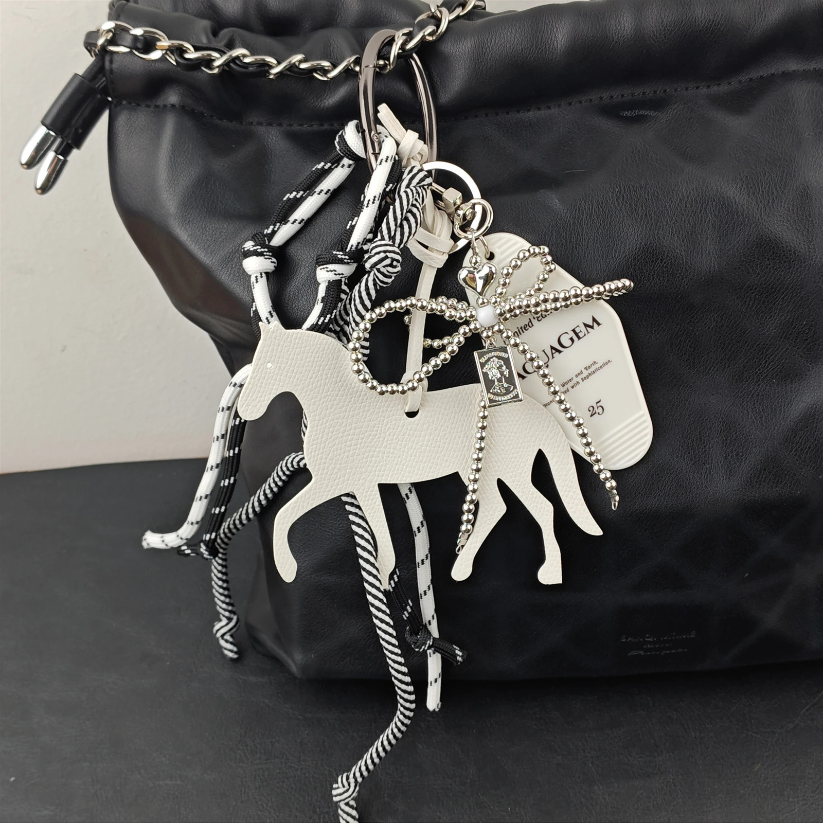 Trendy Charm Bag Pendants Horse Matching With Hanging Ropes Fashionable Extremely Complicated Bag Pendant Key Accessories Gift 251023