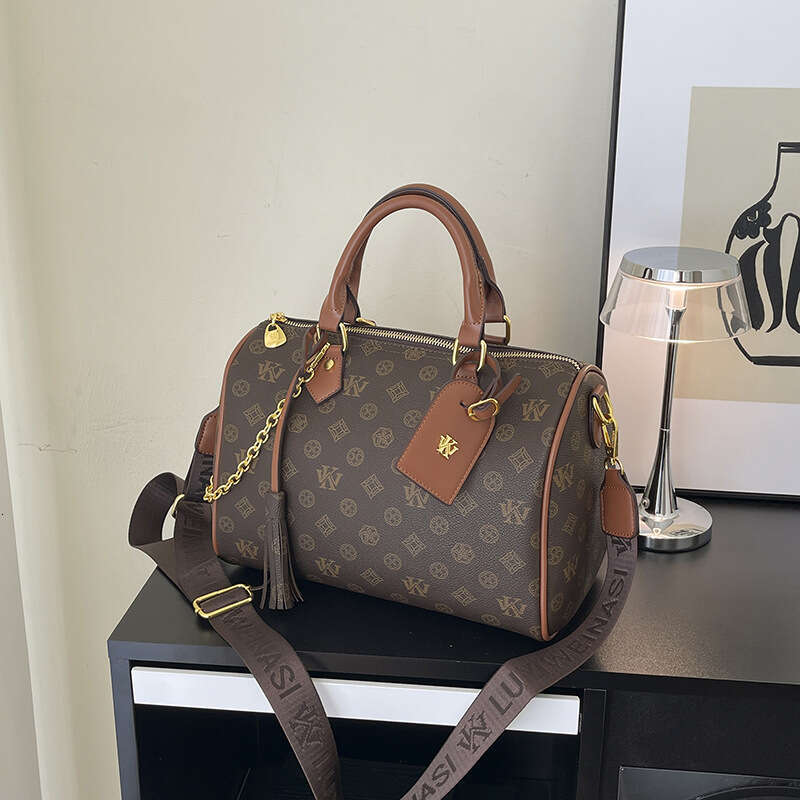 2026 New Designer Bags for Women Fashion Shoulder Bags Handheld Pillow for Women New Pattern Printed Ladies Cylinder Shoulder Crossbody Bag