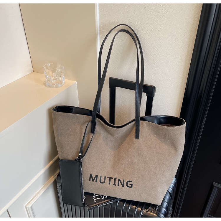 Free shipping designer bag Simple Tote Bag New Casual Letter Large Capacity Canvas Bag Women Fashion Shoulder Bag