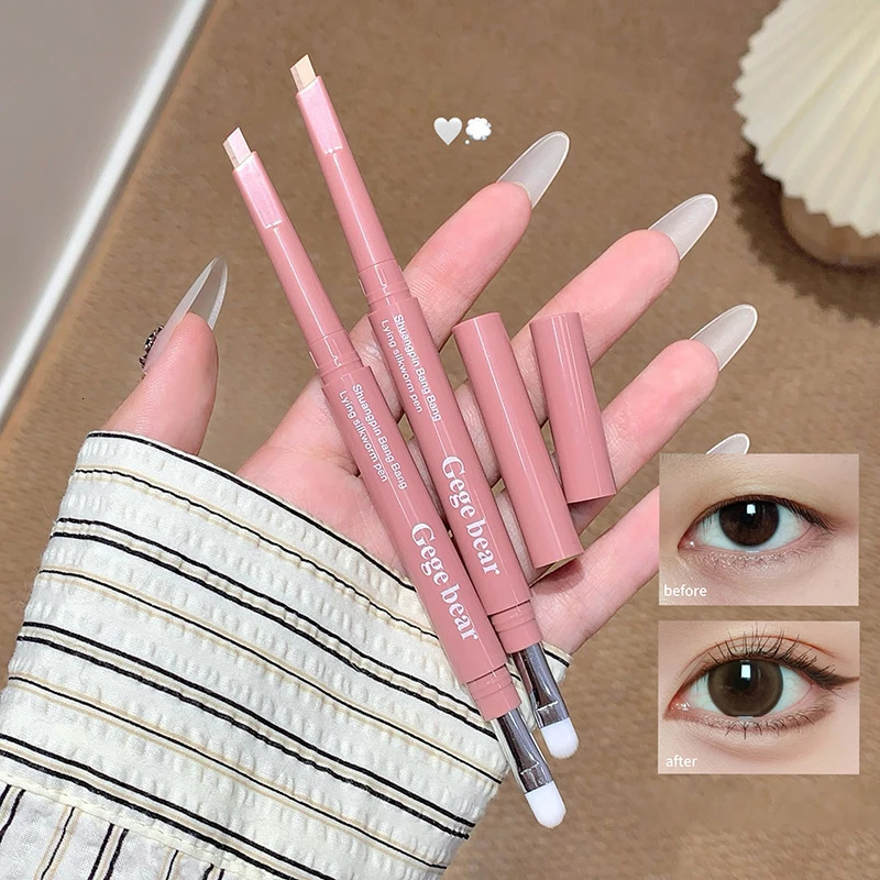 Twotone Lying Silkworm Pen Paste Under Eye Liner Nude Pink Beige Lower Eyelid Highlighter Contour Brighten Shadow Makeup Pencil 251027