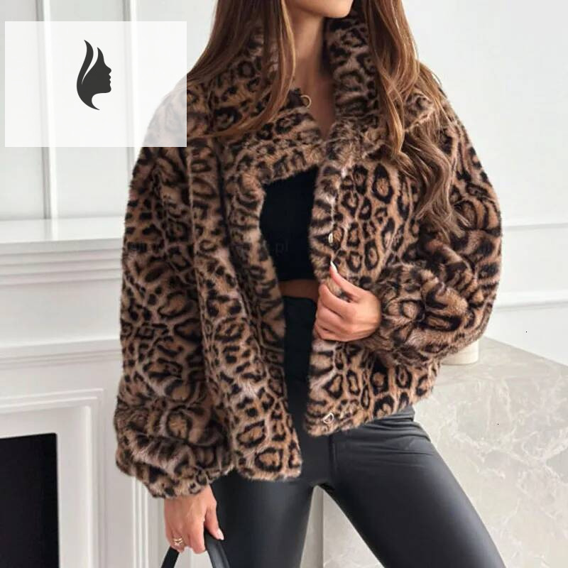 winter jacket women Casual Loose Outerwear Autumn Winter Woman Tops New Fashion Leopard Printing Women Coats Jackets Cardigan Clothes