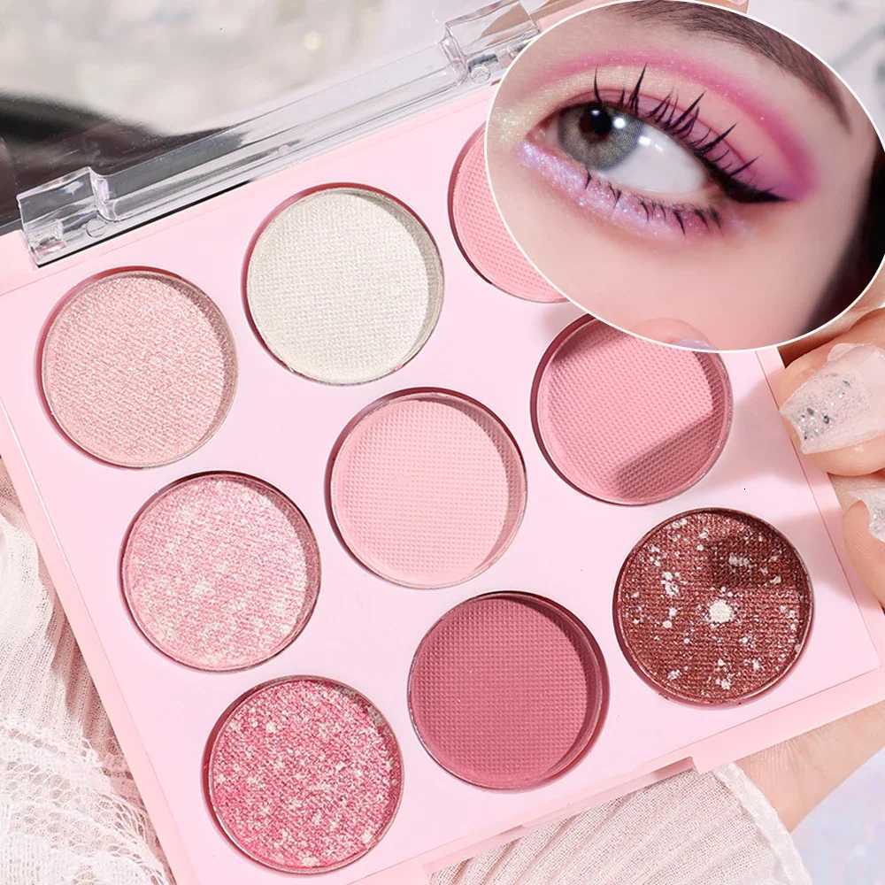 Ice Cream Eyeshadow Palette Glitter Rose Aegyosal Blush Oat Milk Tea Purple Eye Shadows Cool Tone Korean Makeup Pearl Matte EyesXJ251027
