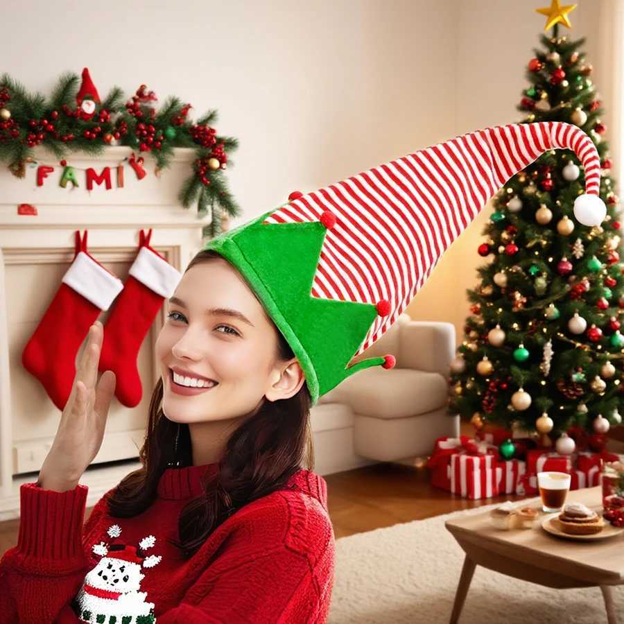 Christmas hat creative elf hat styling hat holiday party dance dress up clown HalloweenW251027