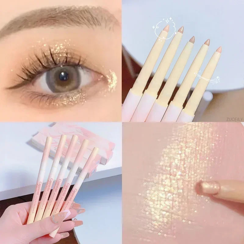 1pcs Lying Silkworm Eyeliner Pen Tea Brown Liquid Eye Shadow Pencil Smooth Quickdrying Cosmetics Cows Eye Makeup Beauty Tools 251027