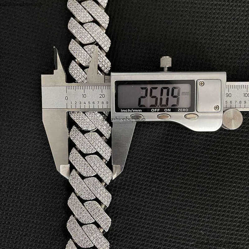 25mm Hip Hop Cuban Bracelet Gold Plated Iced Out 5A Zircon Necklace Heavy Thick Chain For Men aaa