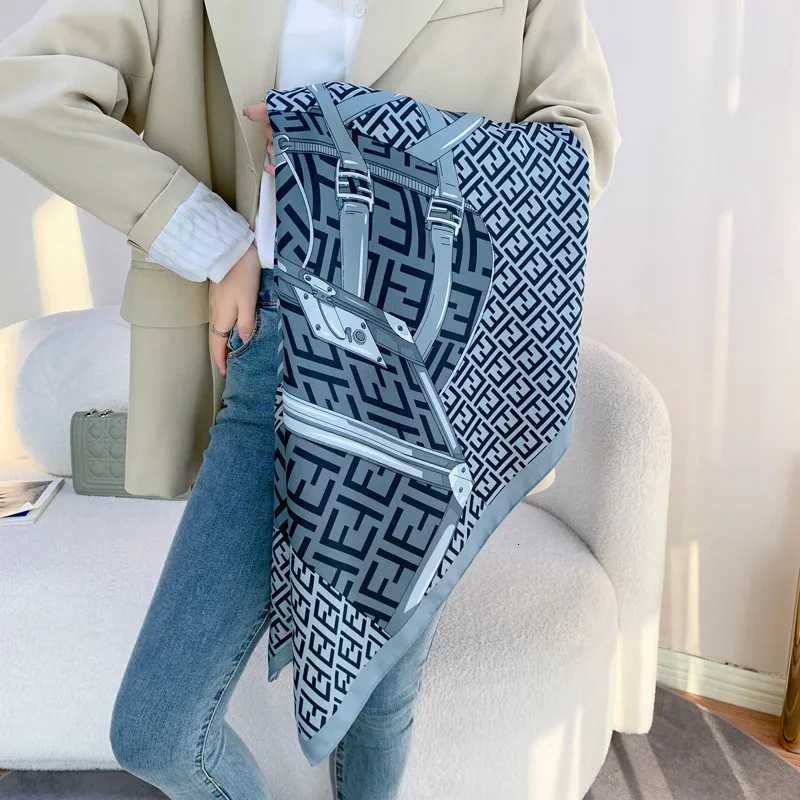 New 90 imitation silk square scarf with trendy sty versati tpeent wens scarf shawlscarfW251027