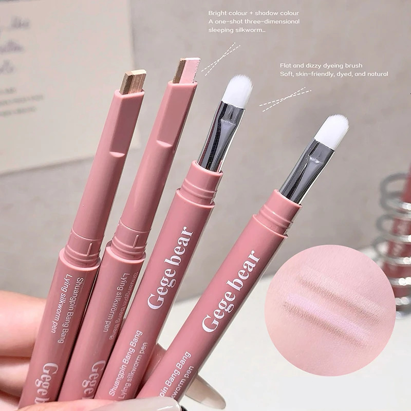 Twotone Lying Silkworm Pen Paste Under Eye Liner Nude Pink Beige Lower Eyelid Highlighter Contour Brighten Shadow Makeup Pencil 251027