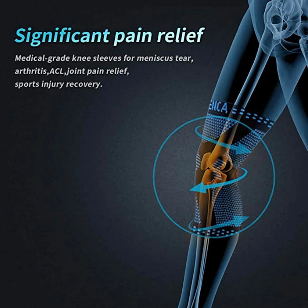 Patellar Meniscus Knee Brace Silicone Stabilizer Compression Support Running Basketball Gym Training Protective Sport Strap 251023