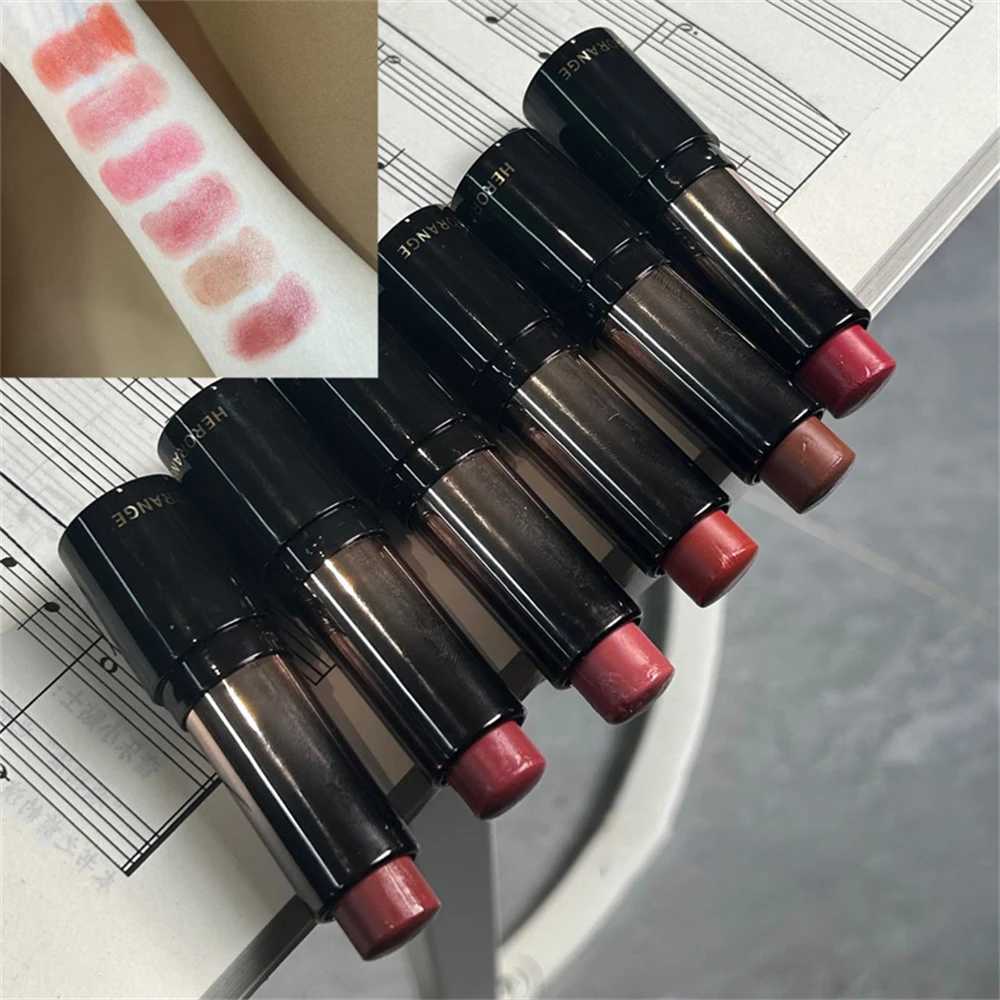Lipstick Red Brown Lipstick Waterproof Moisturizing Mirror Lipstick Nude Lip Gloss Natural Rouge Balm Longlasting Makeup Stick W251027