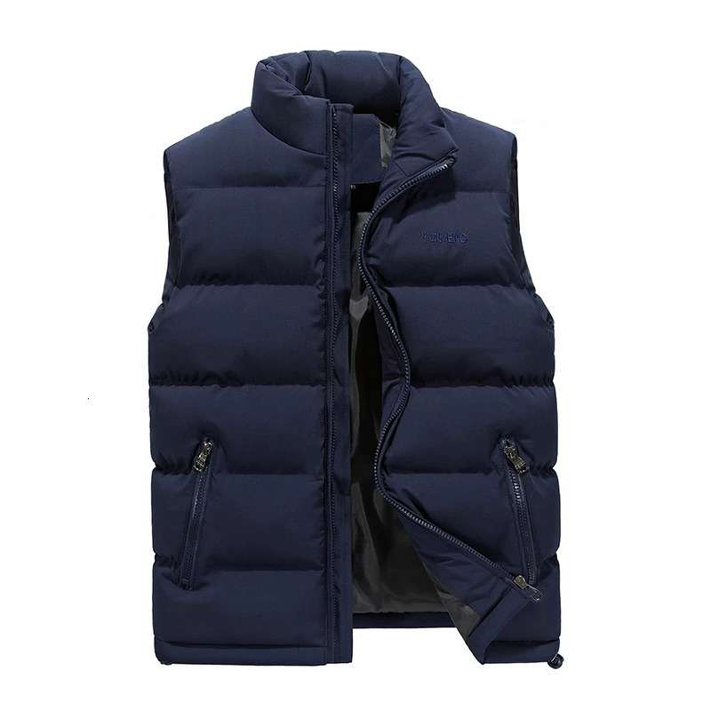 Men Vest Winter Jacket Casual Coat Warm Sleeveless Jackets Fashion Male CottonPadded Vest Windproof Outdoor Climbing Outwear 251024