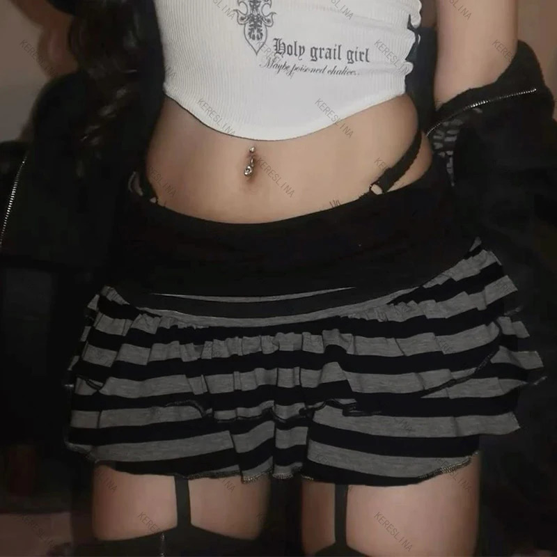 Cute sweet millennium Spice Girls lace mini skirt Trendy elegant Vintage Harajuku subculture fashionable female Slim 251027