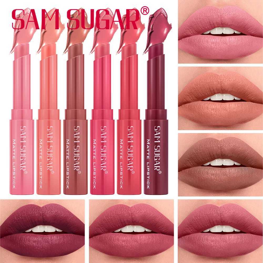 6Color Waterproof Lipstick Pen Velvet Matte LongLasting with Angled Rotating Design for Smooth Moisturized Lips W251027