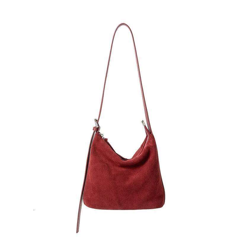 Women's Frosted Cow Leather Shoulder Bag Ladies Fashion Trend Designer Bags Female Retro Durable Genuine Cowhide Handbags