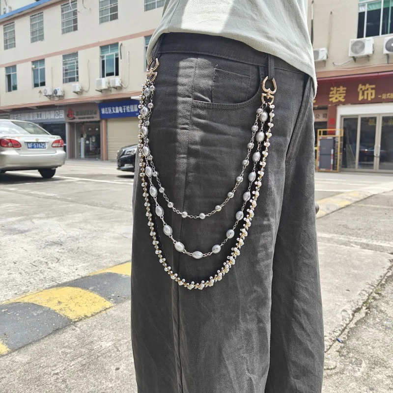Model Pearl Pants Chain Retro Gothic Light Fashion Women Waist Accessories Gift Giving During Festivals 251024