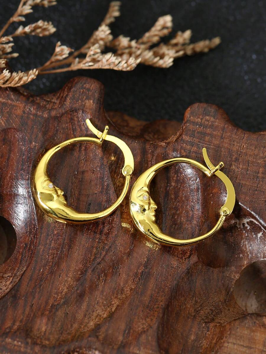 Earrings for women Bohemian style moon earrings personalized fashionable hollow out design luxury earrings birthday gift free shipping Designer earrin