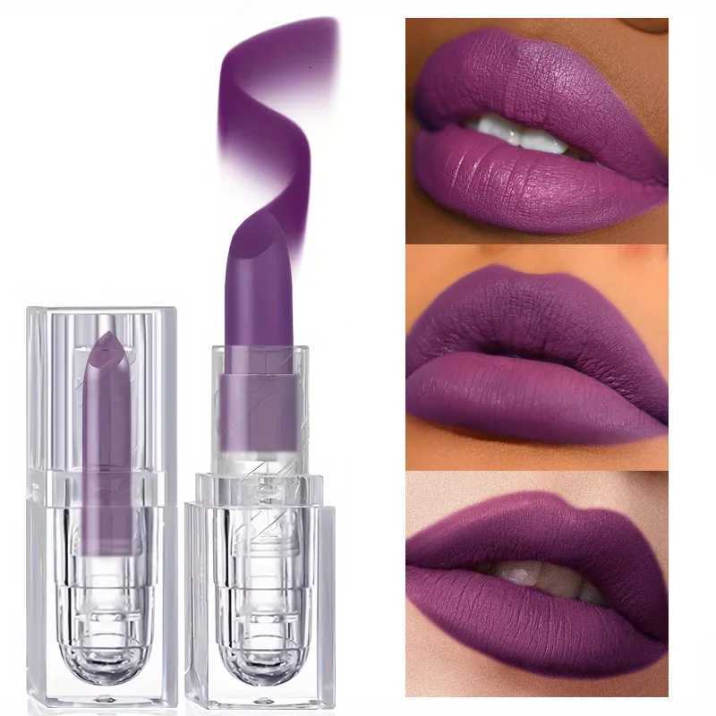 Matte Muse Purple Lip Mud Liquid Lipstick Waterproof Nude Lip Gloss Long Lasting Nonstick Cup Sexy Women Lipgloss Cosmetic W251027