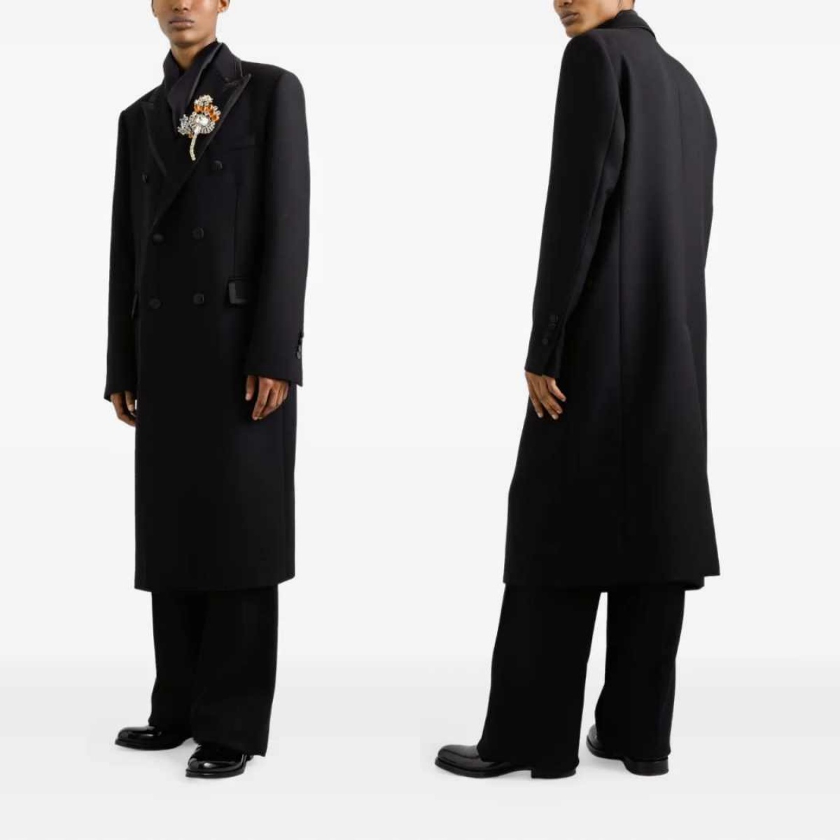 Gorgeous Men Coat Double Breasted Long Sleeve Man Overcoat Formal Wool Blend Winter Winter Business Blazers Customized