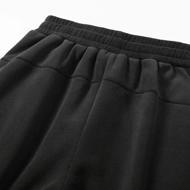 YJKVUR Unisex 2025 Winter Oversize Pants Men Women Warm Fleece Liner Drawstring Trousers Casual Comfortable Gym Sweatpants 251027