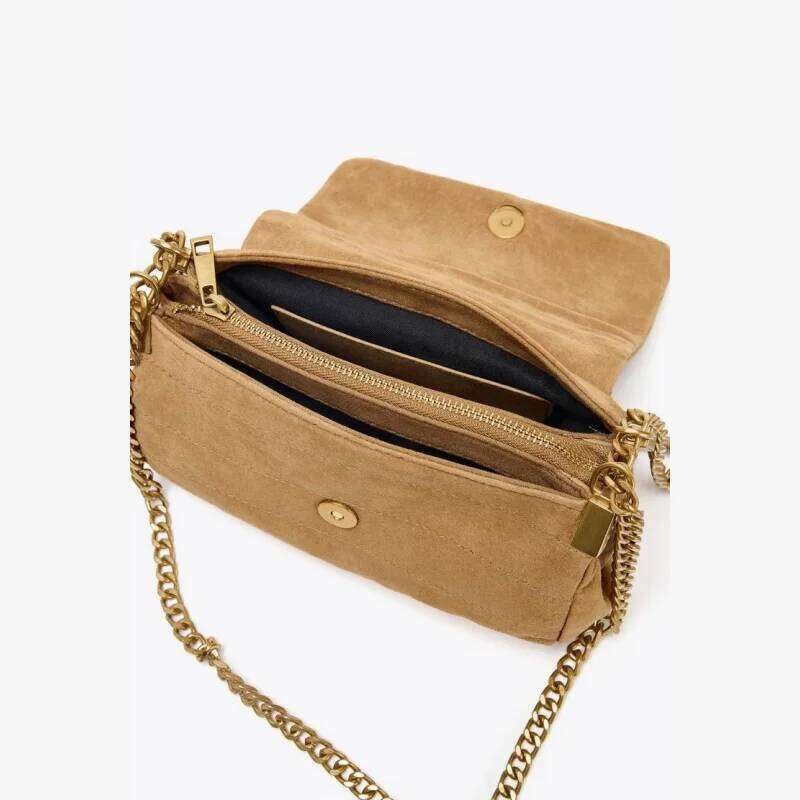 SUEDE SHOULDER Bag, Women's New Fashion Handbags, Design Top Handle Underarm Bag, Small Baguette Bag With Crossbody Strap