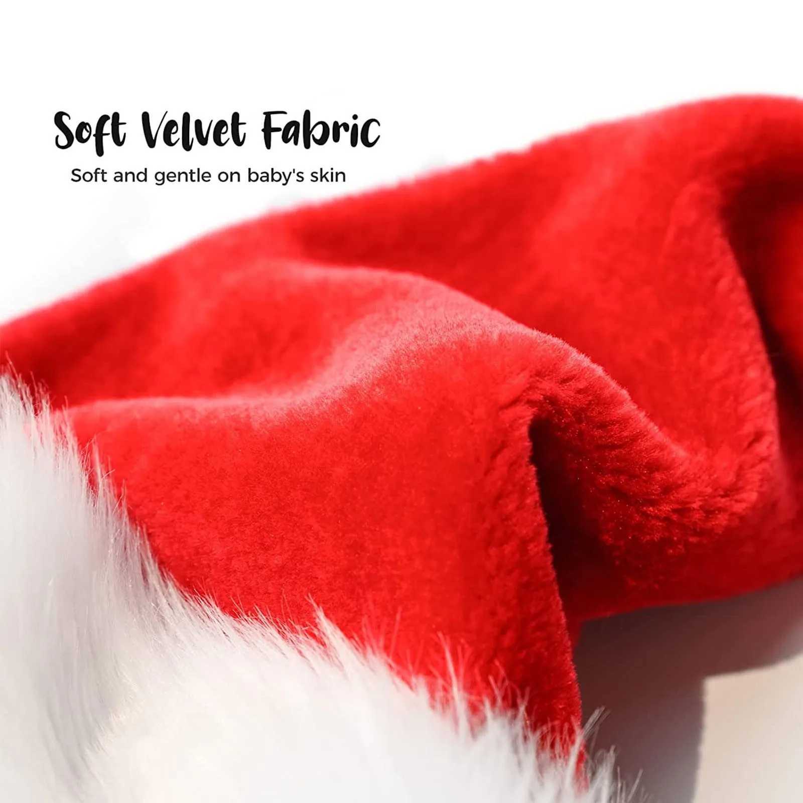 Christmas Hat Kids Baby Toddler Santa Hat Newborn Christmas Hat New Year Christmas Party Clothing Accessories Party Decor GiftsW251027