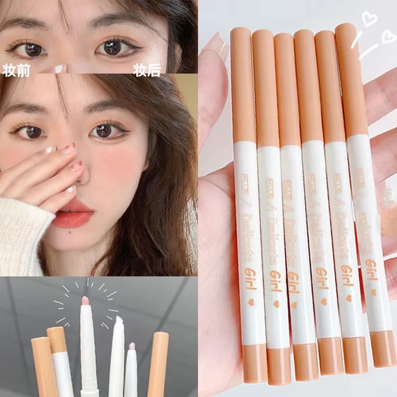 Brown Lying Silkworm Eyeliner Pen Ultra Thin Smooth Lower Eyelash Eyes Liner Pencils Matte Glitter Waterproof Eye Makeup Tools 251027