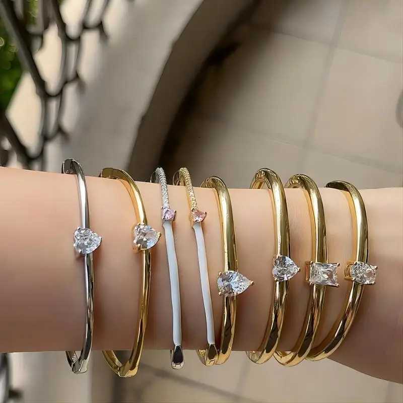 Jewelry Set Different Shape Cubic Zirconia Bangs Square Oval Water Drop Stones for Wen Fashion Trendy Sty 2025W251027