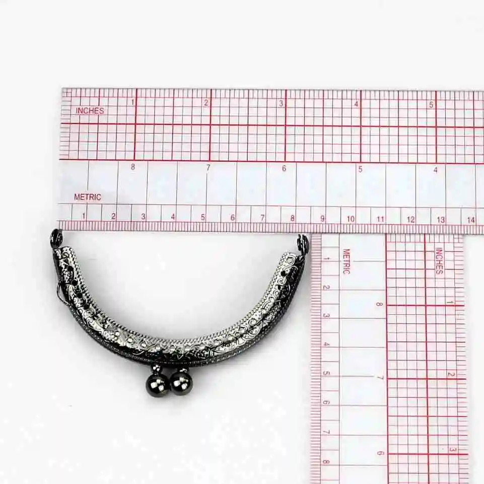 10 PcsLot 85 CM Size Double Bead Semicircular Metal Purse Frame Kiss Clasp Clutch DIY Bag Accessory 251027