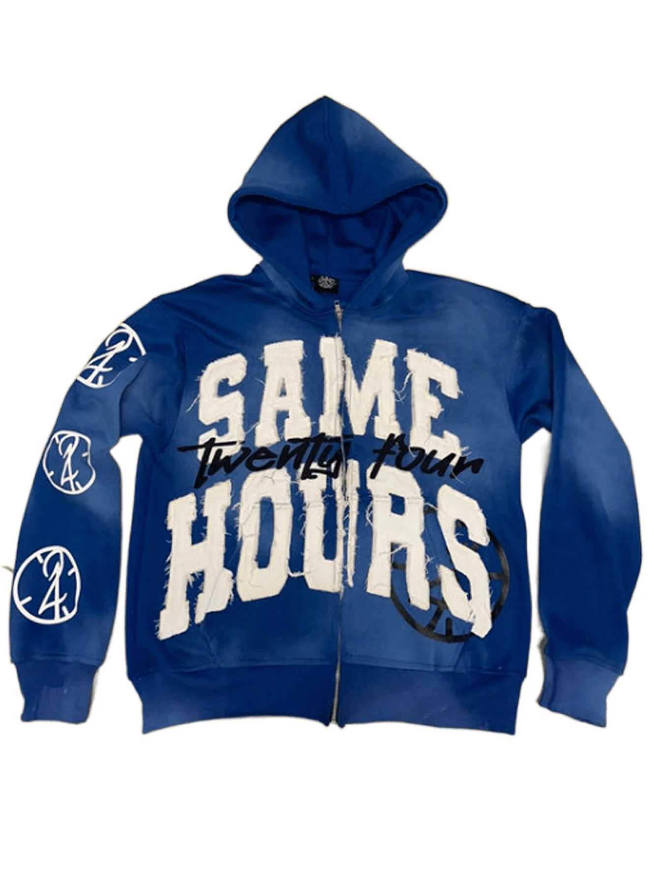 Y2k Hoodie Graphic Zip Up Hoodies Hip Hop Streetwear Aesthetic Sweatshirts Oversized Vintage Outfit W251027