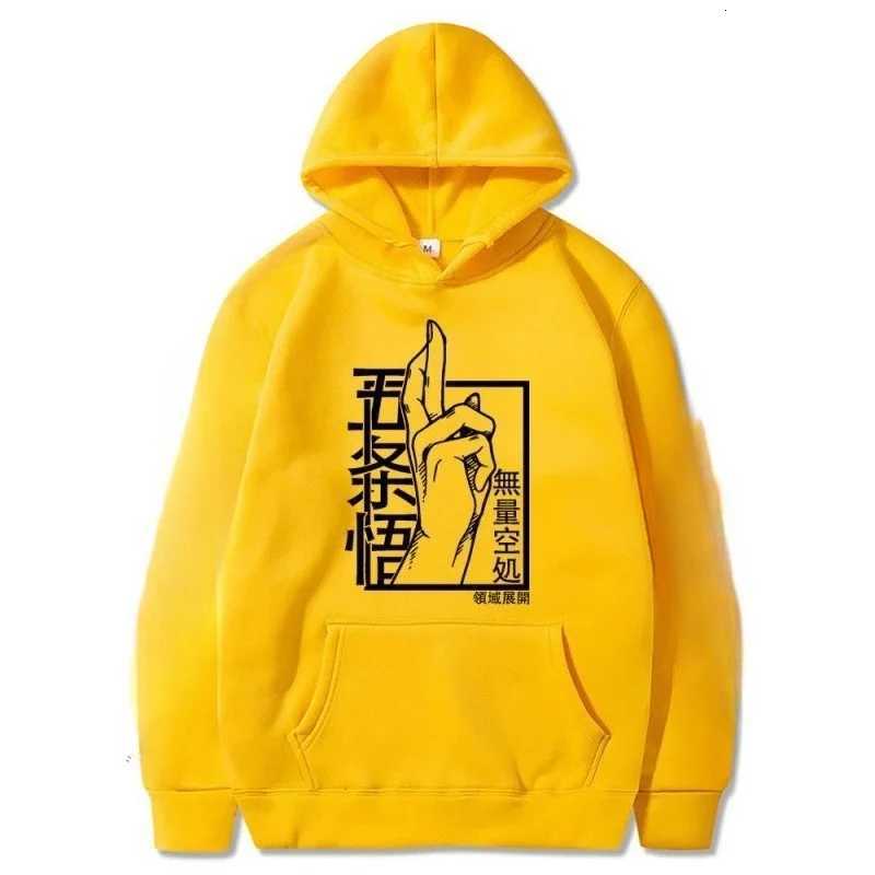 Japanese Manga Jujutsu Kaisen Mens Street Harajuku Hoodie Outdoor Casual Sweatshirt Warm Autumn and Winter Top W251027