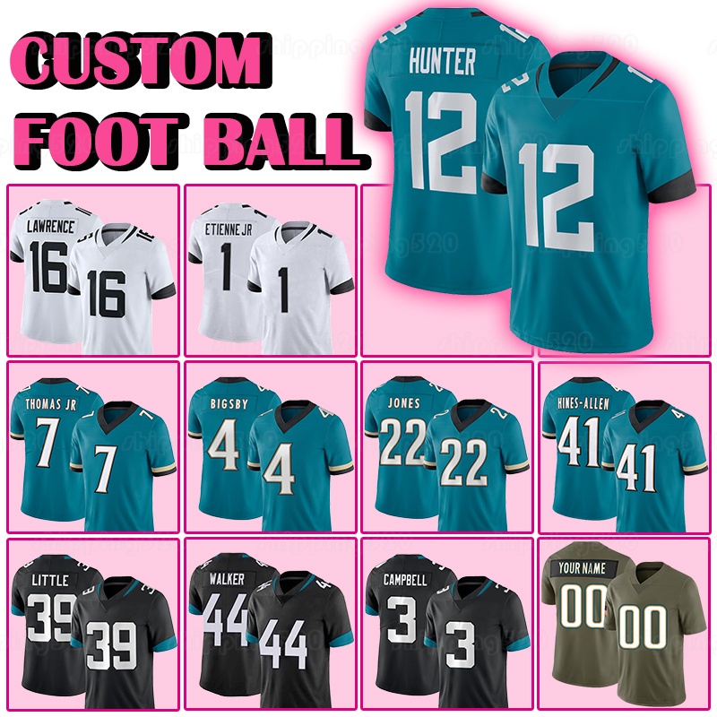 12 Travis Hunter Football Jersey 7 Brian Thomas Jr 16 Trevor Lawrence Travis Etienne Tank Jarrian Jones Josh Hines-Allen Cam Little Travon Walker Tyson Foye Oluokun