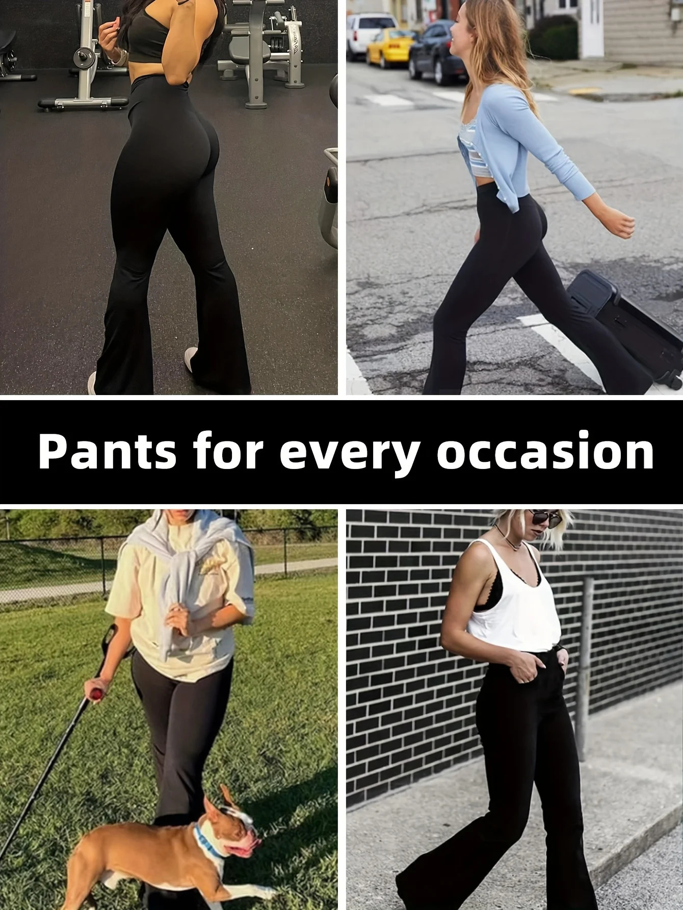 Tummy Control Yoga PantsCrossover Flare Leggings for WomenHigh Waist V Cross Bootcut Bell Bottoms Tummy Control Yoga Pants 251027