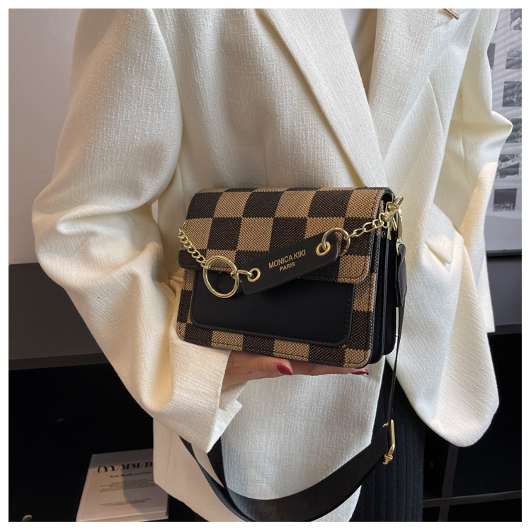 Free shipping designer bag New Spring and Summer Bags for Women High-End Versatile Checkered Small Square Bag Single Shoulder Crossbody Bag