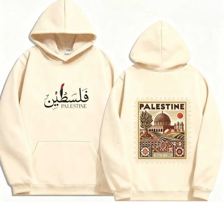 Unisex Autumn Winter Vintage Casual Pullover Sweatshirts Palestine Hoodie Fashion Harajuku Aesthetic Retro Graphic Hoodies Tops W251027