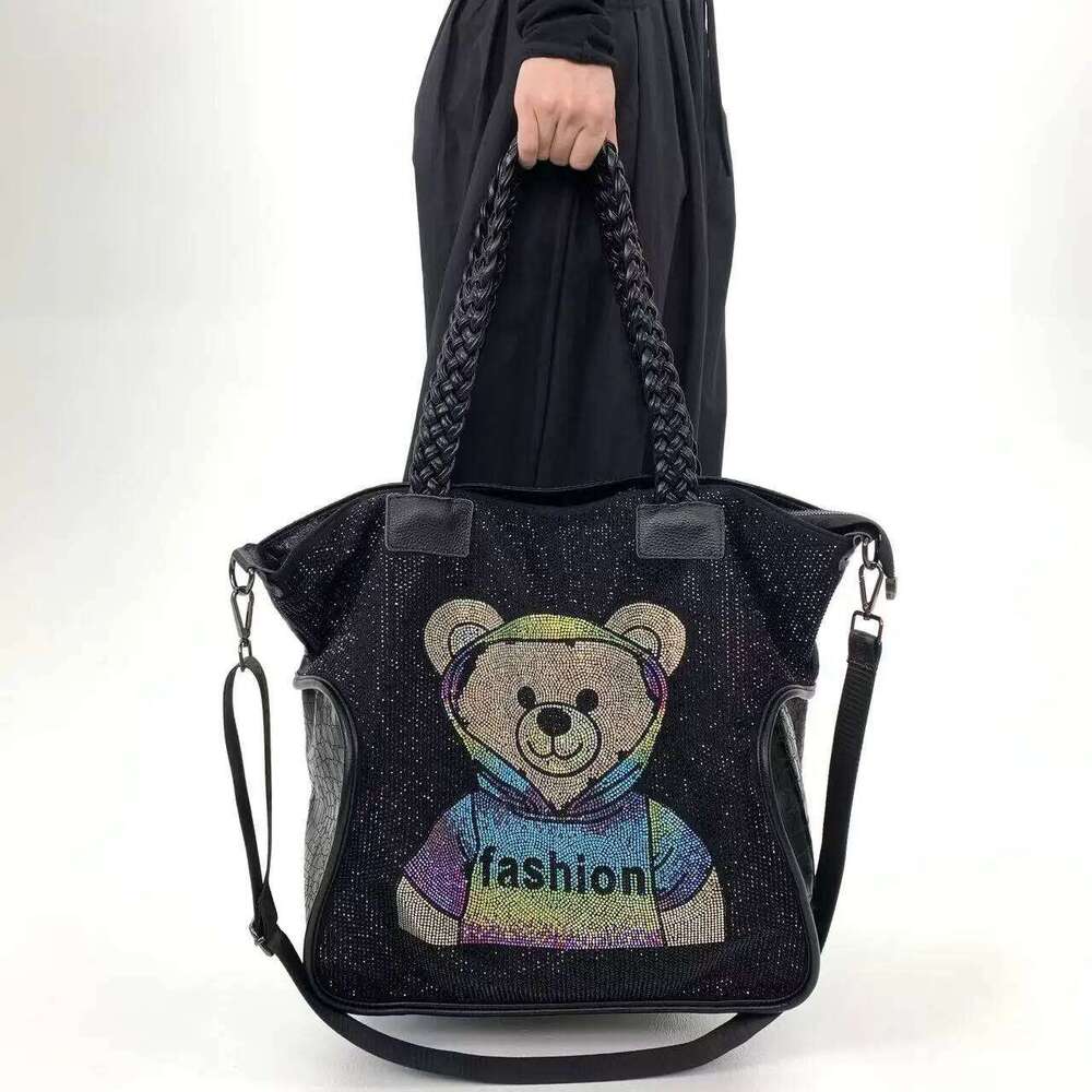 Ladies' Fashionable And Elegant Dia Embellished Shoulder Bag, Shining Personality, Luxurious Crossbody Handbag