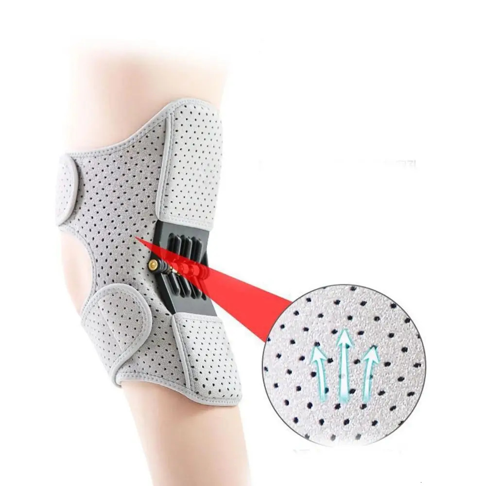 with Powerful Rebound Springs Knee Assistive Device Breathable NonSlip Knee Booster Adjustable Spring Stabilizer 251023