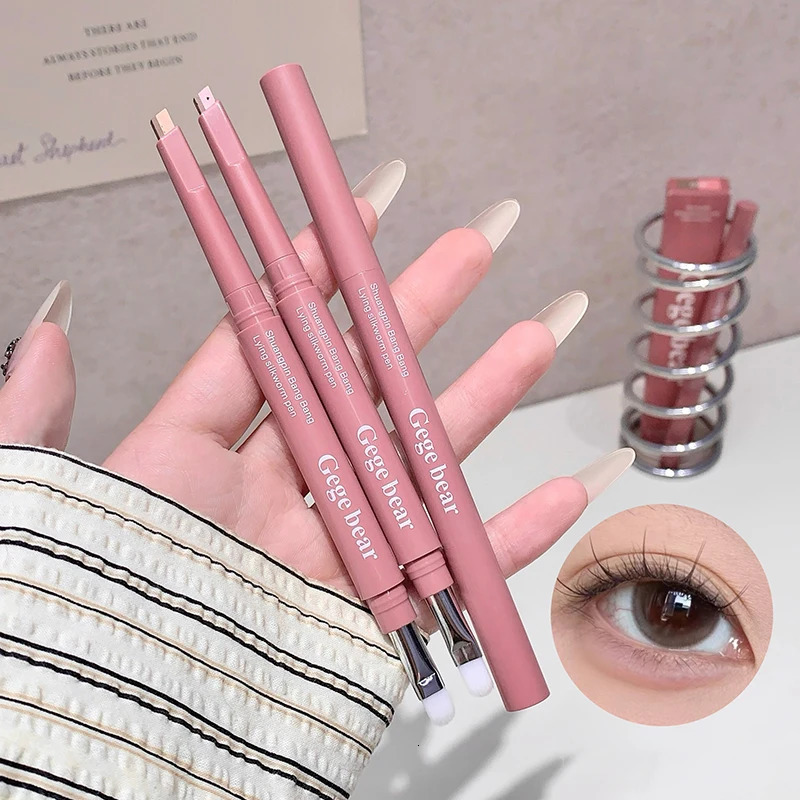 Twotone Lying Silkworm Pen Paste Under Eye Liner Nude Pink Beige Lower Eyelid Highlighter Contour Brighten Shadow Makeup Pencil 251027